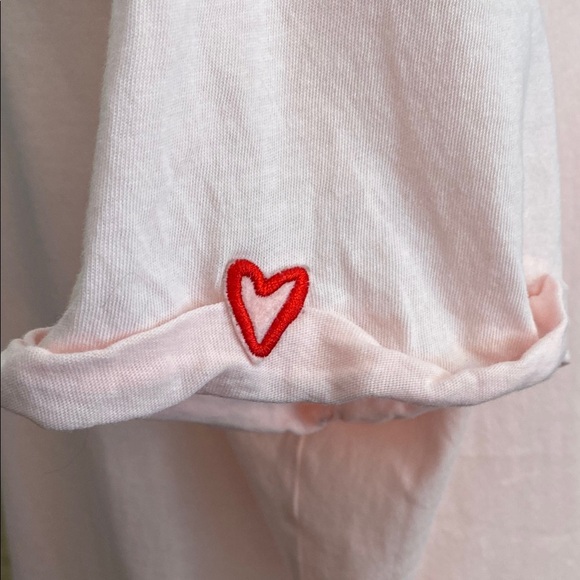 NYDJ Pink Relaxed Short Sleeve Tee - Picture 3 of 11